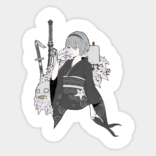 2B Kimono (Nier;Automata) Sticker